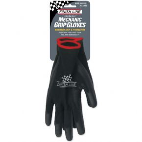 Finish Line Mechanic Grip Gloves Small/Medium - Black