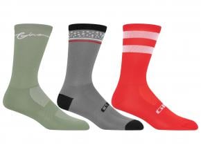 Giro Comp High Rise Socks X-Large - Potaro Grey