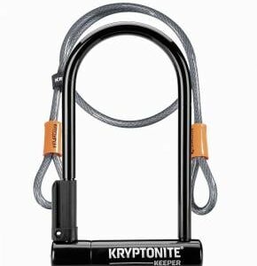 Kryptonite Keeper 12 Standard U-lock With 4 Foot Kryptoflex Cable