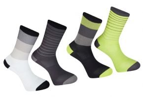 Madison Sportive Long Sock Twin Pack Stripes Medium Only