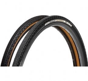 Panaracer Gravel King Sk Tubeless Compatible Folding Tyre 700 x 43C - Black/Brown