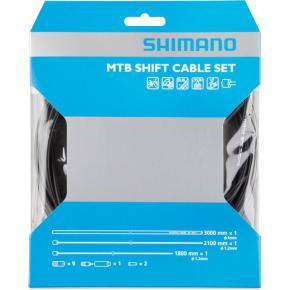 Shimano Mtb Gear Cable Set With Stainless Steel Inner Wire Black