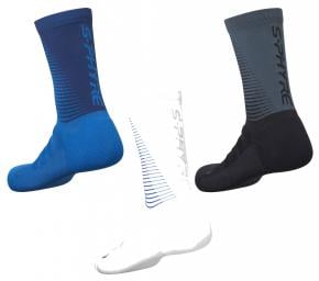 Shimano S-phyre Tall Socks Large - White/Purple