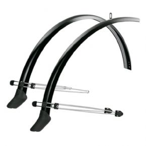 Sks Commuter 26 Inch Mudguard Set With Spoiler 26" 60mm - Silver