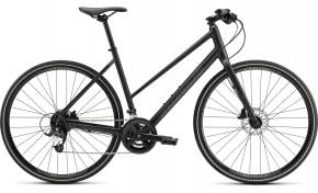 Specialized Sirrus 2.0 Step-through Sports Hybrid Bike  2022 Medium - Satin Cast Black/Gloss Black/Satin Black Reflective