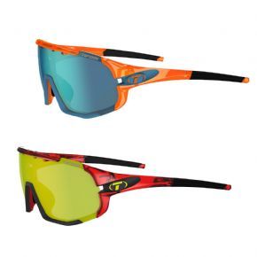 Tifosi Sledge Clarion Interchangeable 3 Lens Sunglasses Crystal Red/Clarion Yellow