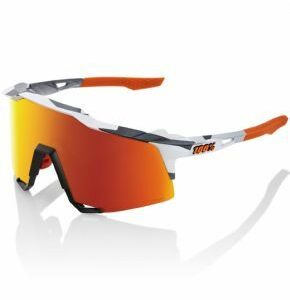 100% Speedcraft Sunglasses Grey Camo/hiper Red Mirror Lens