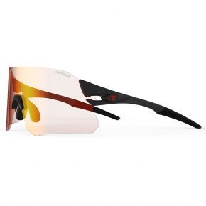 Tifosi Rail Clarion Fototec Sunglasses  Matte Black/Clarion Red Fototec Lens
