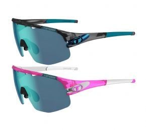 Tifosi Sledge Lite Clarion Interchangeable 3 Lens Sunglasses Crystal Smoke/Clarion Blue