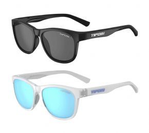 Tifosi Swank Polarised Sunglasses Satin Black/Smoke Polarized Lens