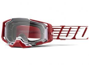 100% Armega Goggles Deep Red/clear Lens  2023