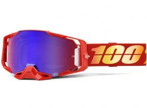 100% Armega Goggles Nuketown/Mirror Red/Blue Lens 2023