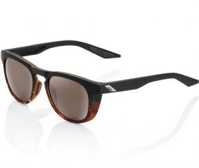 100% Slent Sunglasses Havana/HiPER Silver Mirror Lens