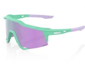 100% Speedcraft Sunglasses Soft Tact Mint/hiper Lavender Lens  2023