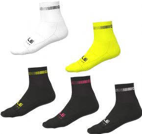 Ale Logo Q-skin 12cm Socks  Large 44- 47 - Yellow/ Black