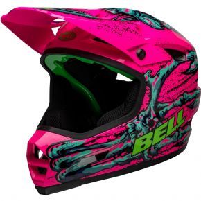 Bell Sanction 2 Dlx Mips Full Face Mtb Helmet Bonehead Ltd Edition  2023 X-Large 59-61cm - Bonehead Gloss Pink/Turquoise