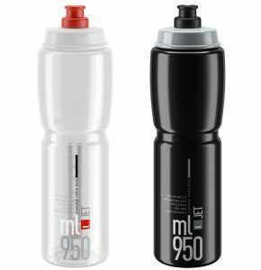 Elite Jet Biodegradable Water Bottle 950ml 950ml - Clear/Red