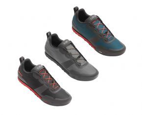Giro Tracker Fastlace Flat Pedal Offroad Shoes 47 - Harbour Blue / Bright Red