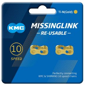 KMC MissingLink Ti-N Gold 10 Speed Joining Links