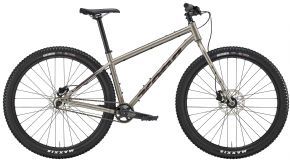 Kona Unit 29er Rigid Fork Mountain Bike  2024 Medium - Gloss Metallic Grey/Chocolate & Tan Decals