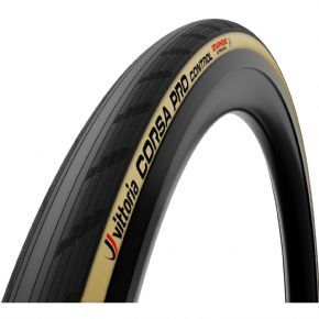 Vittoria Corsa Pro Control Folding Tubeless G2.0 Cotton Road Tyre 2023 700x33c - Black/Tan