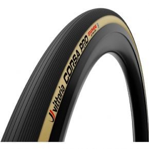 Vittoria Corsa Pro Tubular G2.0 Cotton Road Tyre  2023 28 x 30mm - Tan/Black"