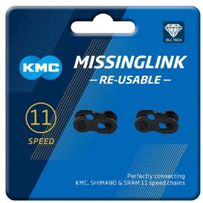 KMC DLC MissingLink Black 11 Speed Joining Links