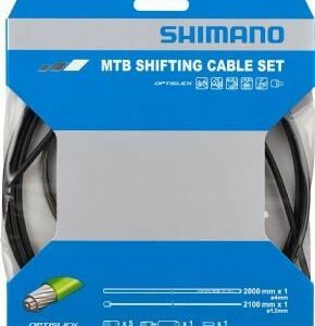 Shimano Mtb Gear Cable (inner/outer) Rear Only Optislick Coated Stainless Steel Inners