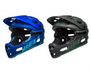 Bell Super 3r Mips Full Face Mtb Helmet Medium 55-59cm - Solid Matte Green