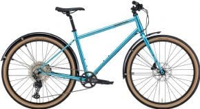 Kona Dr. Dew 27.5 Urban Bike 2024 X-Large - Gloss Metallic Blue/Charcoal & Turquoise Decals