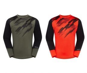 Madison Flux Long Sleeve Trail Jersey  2024 XX-Large - Magma Red/Black