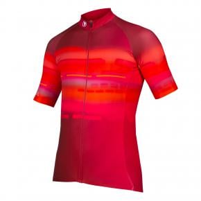 Endura Virtual Texture Limited Edition Short Sleeve Jersey X-Large - Red