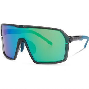 Madison Crypto Sunglasses Crystal Gloss Smoke/green Mirror Lens
