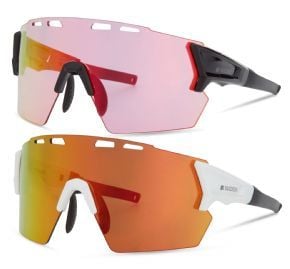 Madison Stealth Sunglasses 3 Lens Pack Gloss Black/Pink Rose Mirror (Cat 1)/Amber And Clear Lens