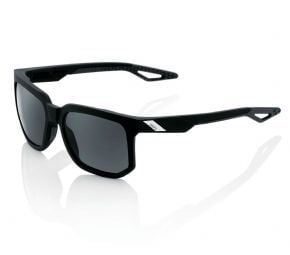 100% Centric Sunglasses Soft Tact Black/grey Peakpolar Lens