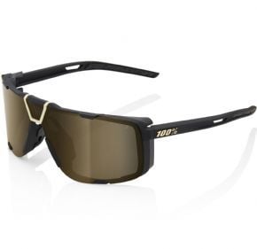 100% Eastcraft Sunglasses Soft Tact Black/soft Gold Mirror Lens
