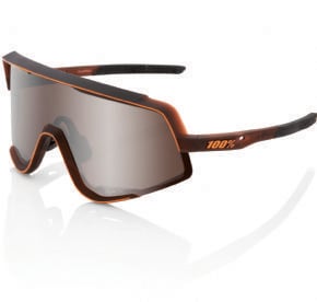 100% Glendale Sunglasses Matt Brown Fade/hiper Silver Mirror Lens