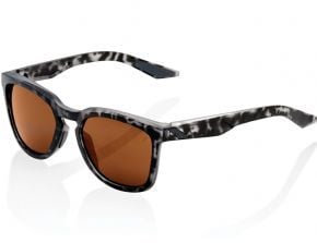 100% Hudson Sunglasses Matt Black Havana/bronze Lens