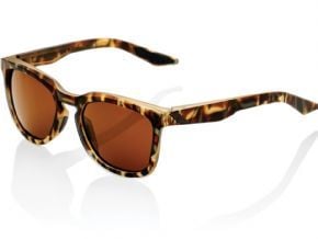 100% Hudson Sunglasses Soft Tact Havana/bronze Lens