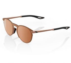 100% Legere Round Sunglasses Matte Copper/hiper Copper Mirror Lens