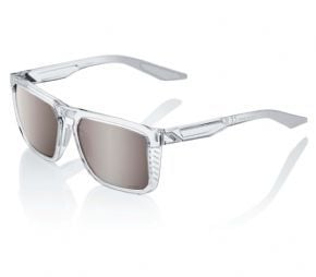 100% Renshaw Sunglasses Polished Crystal Haze/hiper Silver Mirror Lens