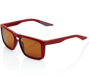 100% Renshaw Sunglasses Soft Tact Crimson/bronze Lens