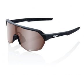 100% S2 Sunglasses Soft Tact Black/hiper Crimson Silver Mirror Lens