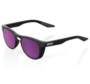 100% Slent Sunglasses Soft Matte Black/purple Mulitlayer Mirror Lens