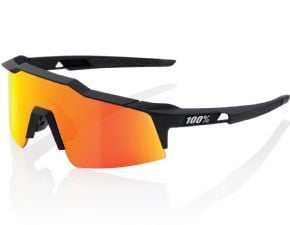 100% Speedcraft Sl Sunglasses Soft Tact Black/hiper Red Multilayer Mirror Lens