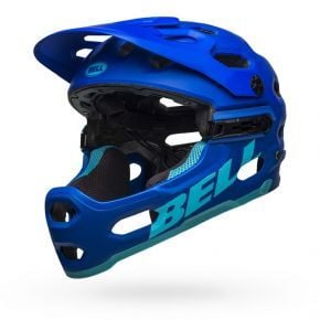 Bell Super 3r Mips Full Face Mtb Helmet Matte Blues Medium 55-59cm - Matte Blues