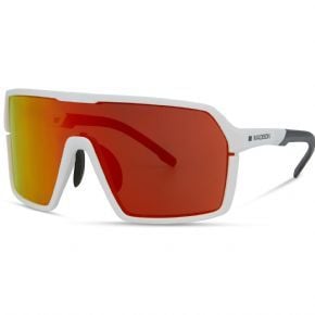 Madison Crypto Sunglasses 3 Lens Pack Gloss White/fire Mirror Lens