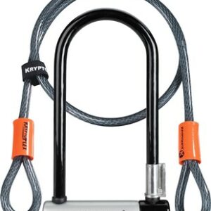 Kryptonite Kryptolok Standard U-Lock with 4 Foot Kryptoflex Cable - Sold Secure Gold