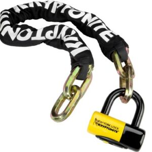 Kryptonite New York Fahgettaboudit Chain and Padlock -  Sold Secure Gold