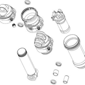 RockShox Rear Shock Mounting Hardware 3-Piece 1/2"